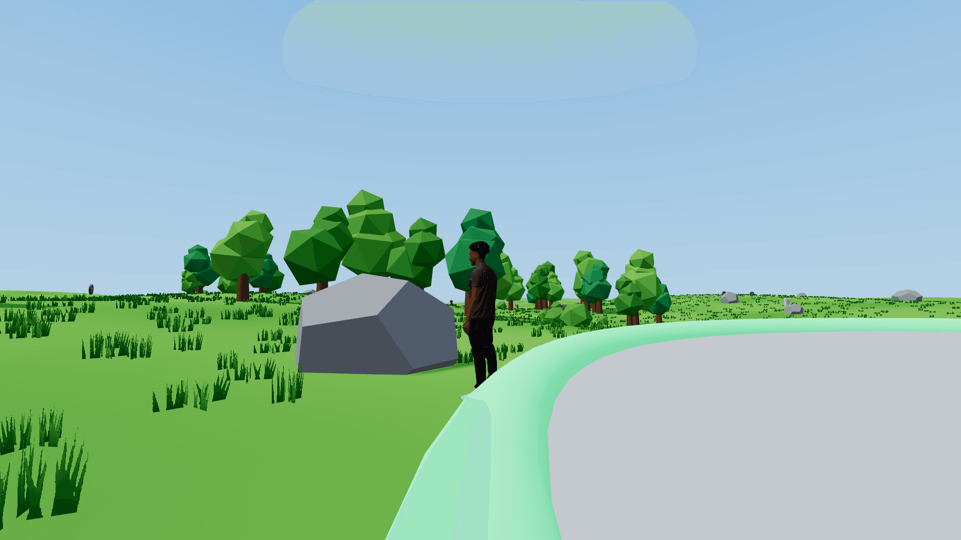 An Ansem Life character standing in the open world